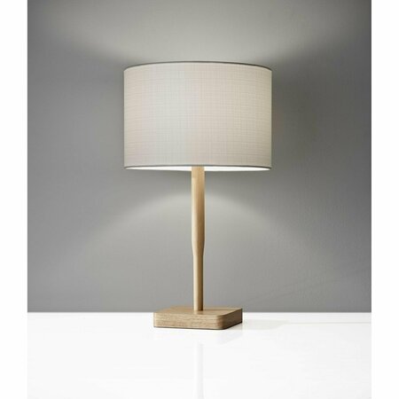 Homeroots Natural Wood Table Lamp8 x 8 x 21 in. 372673